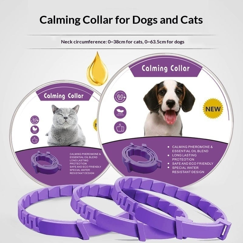 Adjustable Calming Pheromone Collar for Dogs & Cats