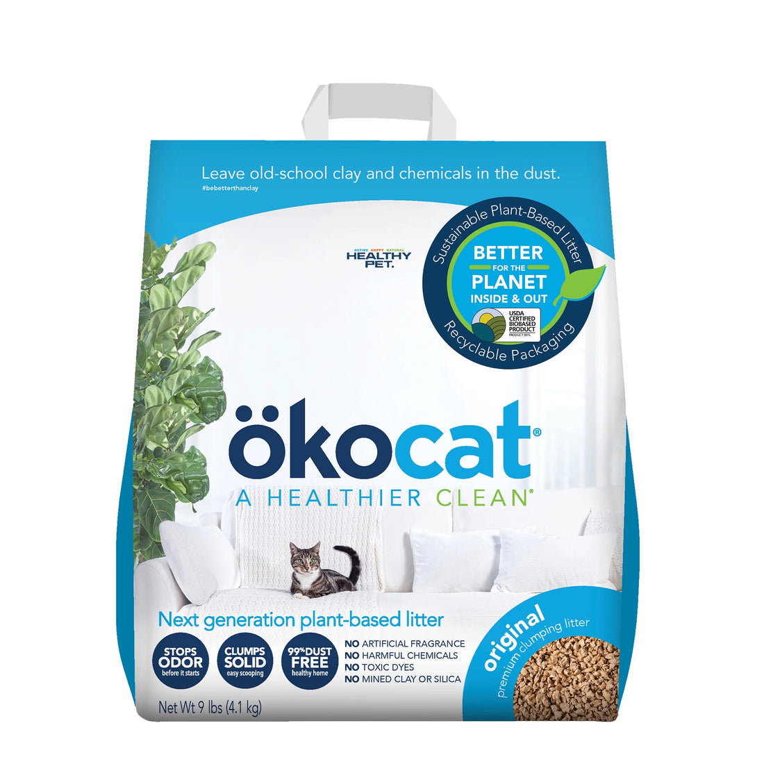 Okocat Original Premium Clumping Cat Litter