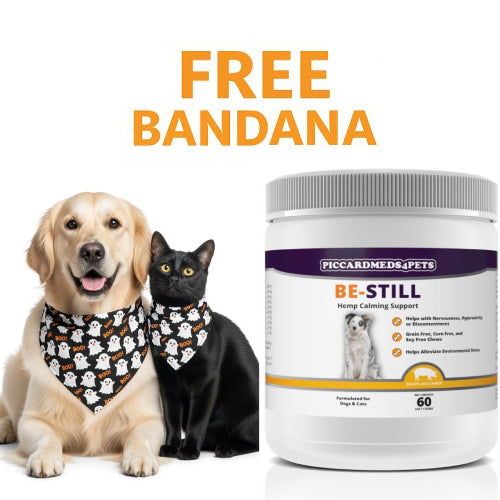 Piccardmeds Be-Still Hemp Calming Chews for Dogs &amp; Cats, 60 Count