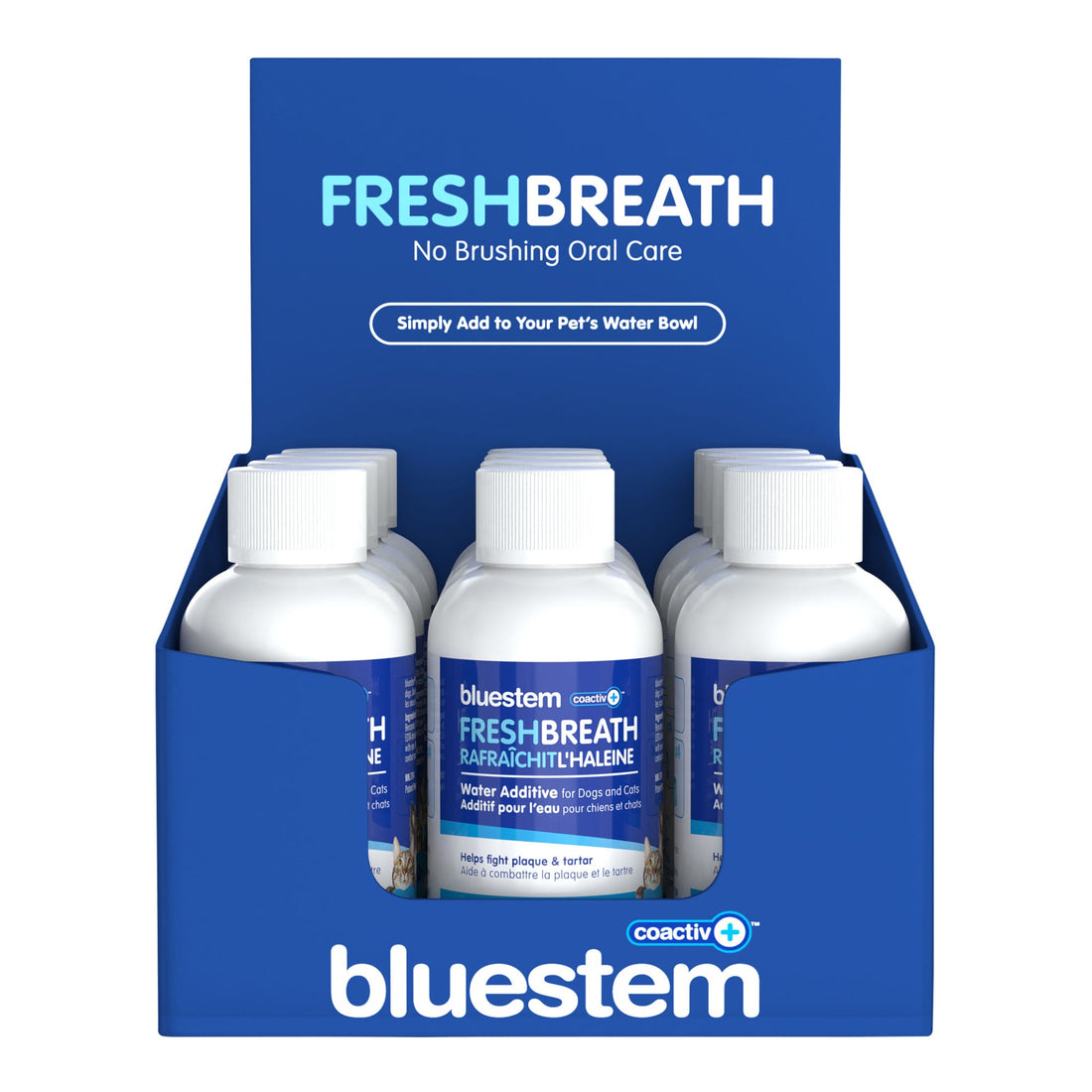 Bluestem Oral Care Water Additive for Dogs &amp; Cats — Original, 2 oz (12-Pack)