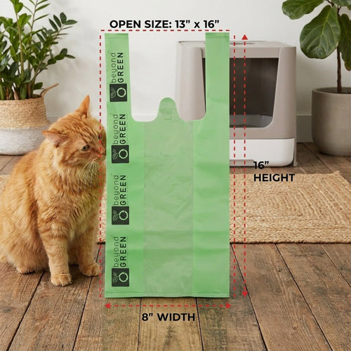beyondGREEN Cat Litter Bags — Leak-Resistant, Made in USA