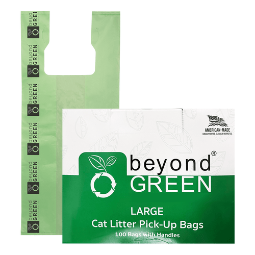 beyondGREEN Large Heavy-Duty Cat Litter Bags — Made in USA